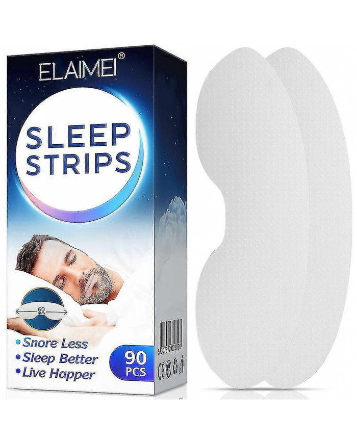 90 Packs Sleep Strips Sleeping Mouth Tape Anti-ronflement Patch bouche fermée