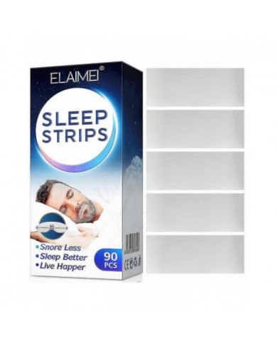 90 Packs Sleep Strips Sleeping Mouth Tape Anti-ronflement Patch bouche fermée