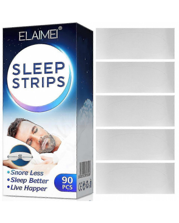 90 Packs Sleep Strips Sleeping Mouth Tape Anti-ronflement Patch bouche fermée