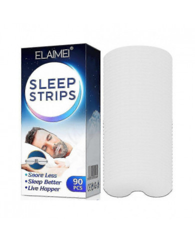 90 Packs Sleep Strips Sleeping Mouth Tape Anti-ronflement Patch bouche fermée