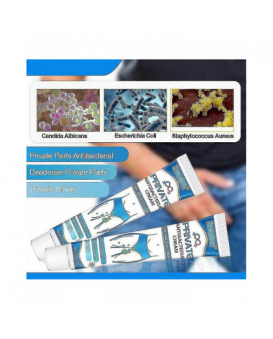 Crème Homme Anti-Démangeaisons, Crème Soin Privé, Anti-bactérienne, Anti-Démangeaisons Et Déodorant 20g