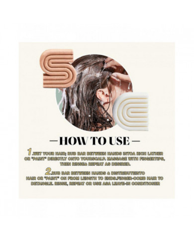 Ensemble de shampoings et revitalisants solides au romarin/riz et à la biotine pour cheveux clairsemés - Barre de [...]