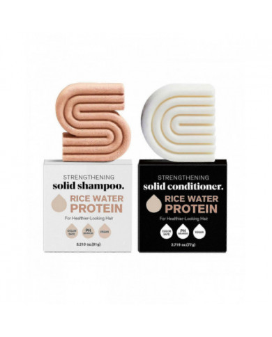 Rosemary/Rice & Biotin Shampoo and Conditioner Bar Set for Thinning Hair - Volume Shampoo Bar & Conditioner Bar [...]