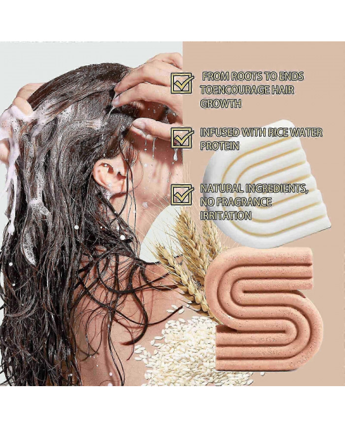 Rosemary/Rice & Biotin Shampoo and Conditioner Bar Set for Thinning Hair - Volume Shampoo Bar & Conditioner Bar [...]