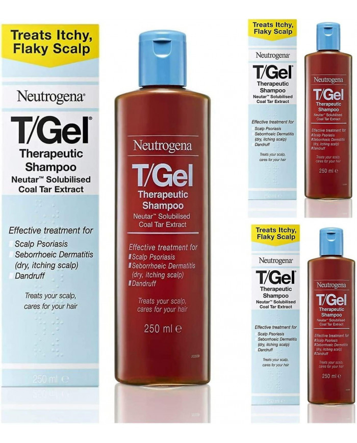 3x T Gel Shampooing Thérapeutique Traiter les Démangeaisons Sèches Squameuses Cuir Chevelu Prévenir les rougeurs 250ml