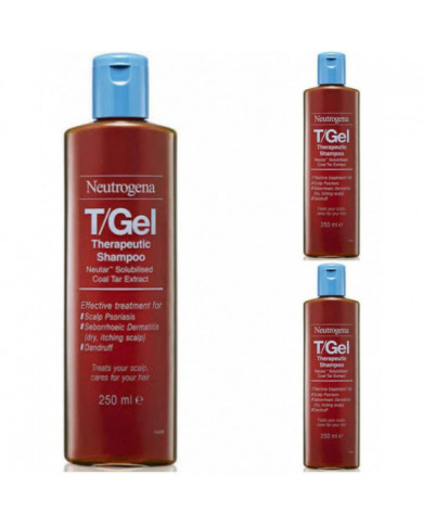 3x T Gel Shampooing Thérapeutique Traiter les Démangeaisons Sèches Squameuses Cuir Chevelu Prévenir les rougeurs 250ml