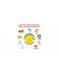 3X Tampons Nettoyants au Curcuma Soins Doux Peau Nettoyage Quotidien Exfoliation