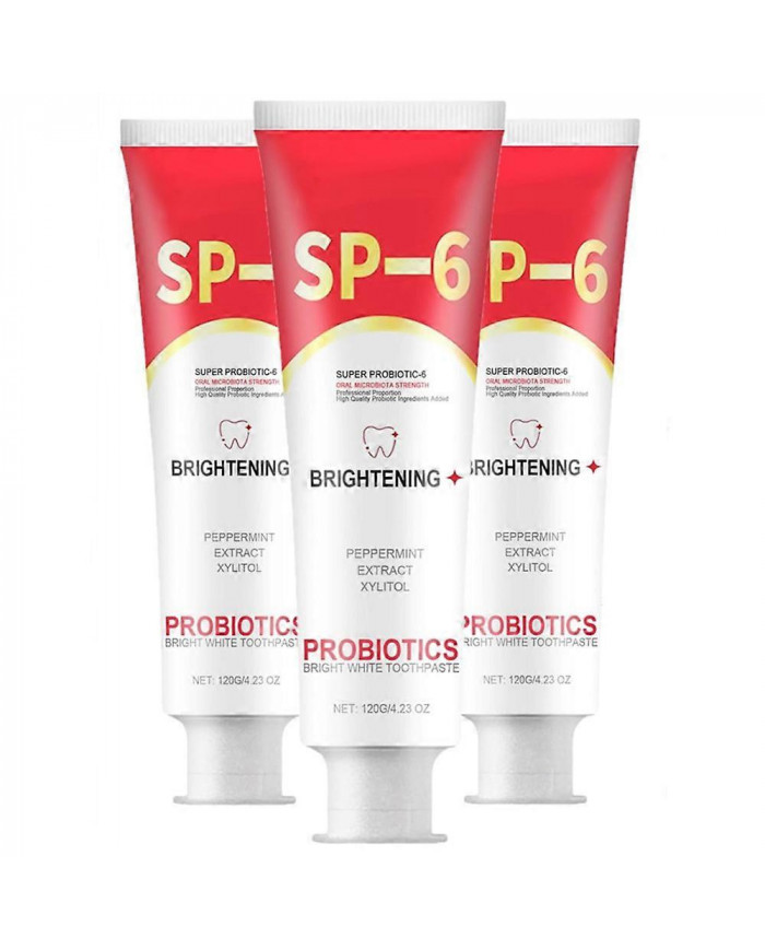 Dentifrice probiotique 3PCS SP-6,Dentifrice Sp-6 Blanchiment