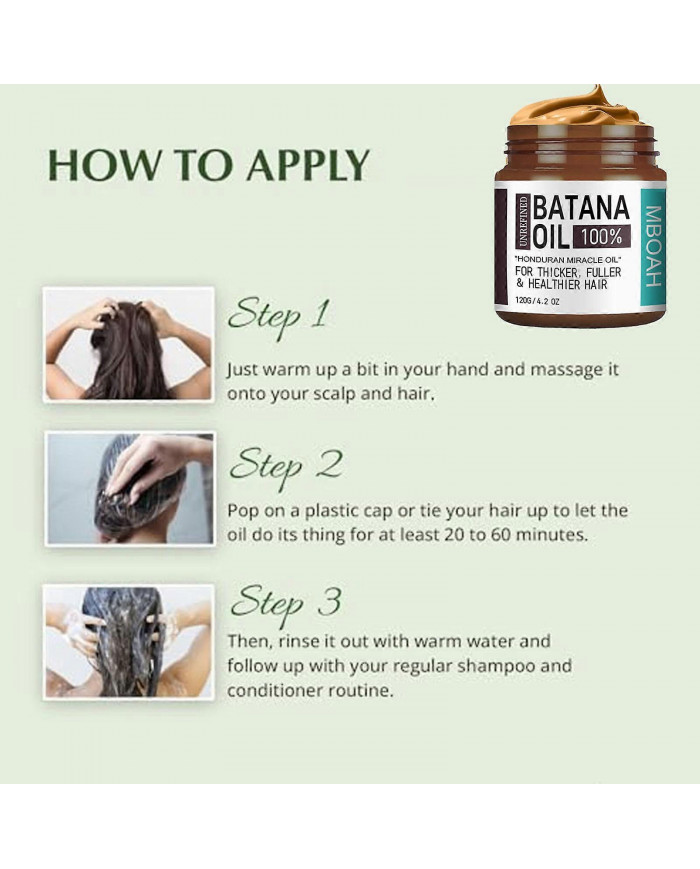 Huile de Batana non raffinée pour la croissance des cheveux, huile de Batana biologique 100% pure, sérum de [...]