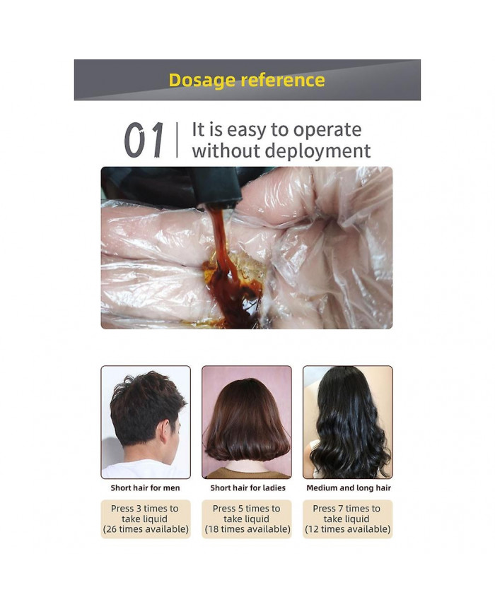Hair Color Shampoo Hair Dye Shampoo Couleurs Cheveux en minutes Pour les femmes et les hommes