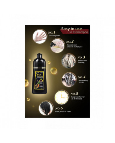 Hair Color Shampoo Hair Dye Shampoo Couleurs Cheveux en minutes Pour les femmes et les hommes