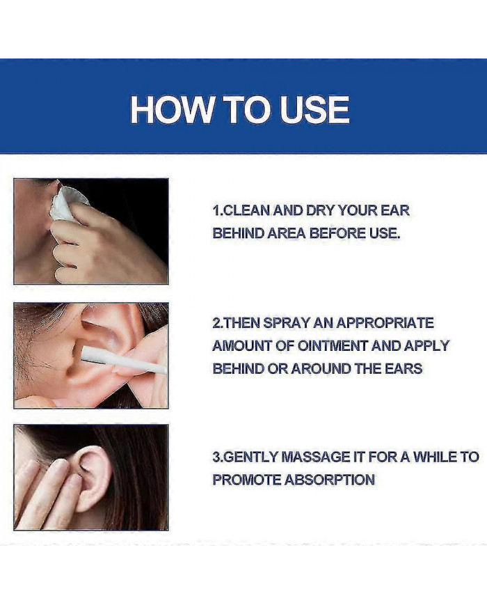 2024 Acouphènes Spray Oreille Sonnerie Soulagement Soulagement Oreille Gouttes Auditives 30ml