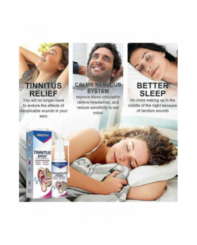 2024 Acouphènes Spray Oreille Sonnerie Soulagement Soulagement Oreille Gouttes Auditives 30ml