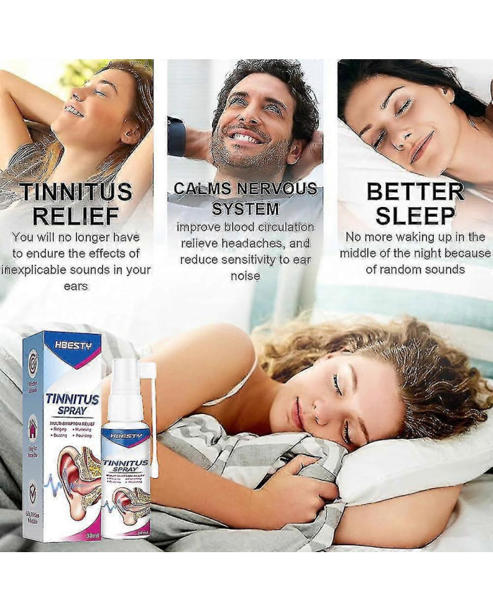 2024 Acouphènes Spray Oreille Sonnerie Soulagement Soulagement Oreille Gouttes Auditives 30ml