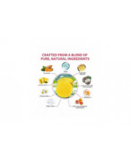 1-3x Tampons nettoyants au curcuma Soins doux de la peau Exfoliation quotidienne