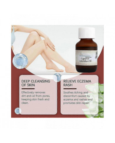 Huile de Cyperus Rotundus Pour l’épilation Ralentissement/réduction Huile de croissance des poils du corps Huile [...]