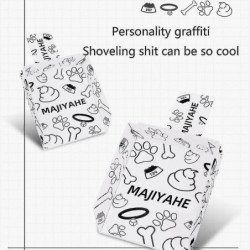 Nettoyant pour déchets de chien avec sac Portable Poop Scooper Jetable Cardboard Scoops