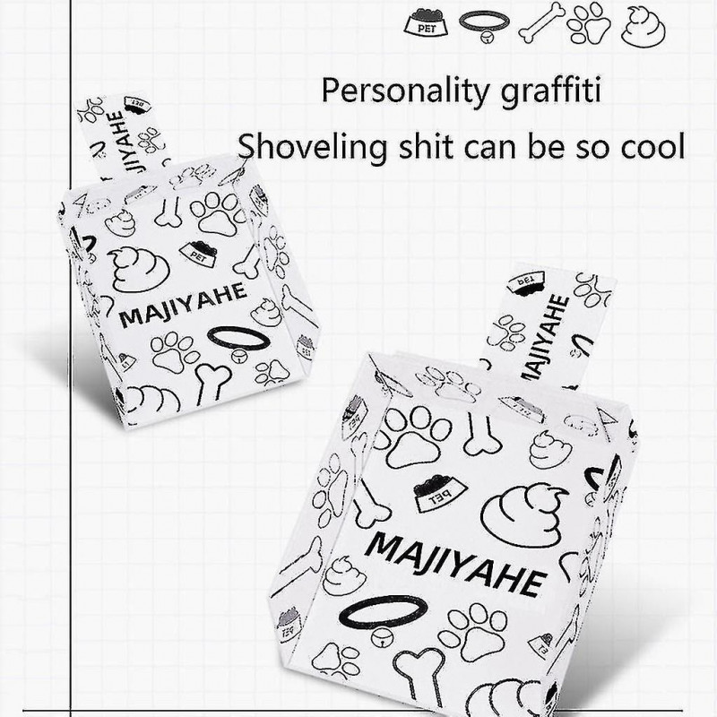 Nettoyant pour déchets de chien avec sac Portable Poop Scooper Jetable Cardboard Scoops