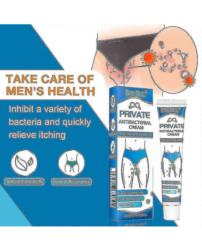 Crème Anti-démangeaisons pour homme, Crème de soin des parties privées, Anti-bactérienne, Pommade déodorante anti- [...]