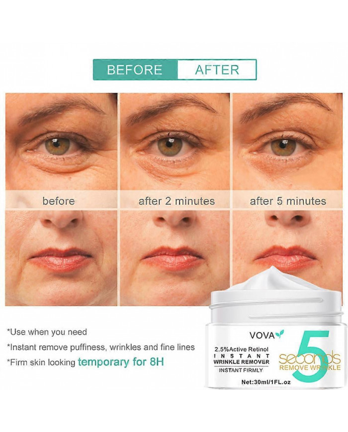 5 Secondes Rides Éliminer Crème Visage Instantanée Raffermissant Sérum Anti-Âge 3Pcs