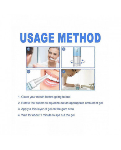 3pcs Gencive Réparation Gel Reconstruire Renforcer Blanchir Enlever L’inflammation de l’haleine Dent Buccale [...]