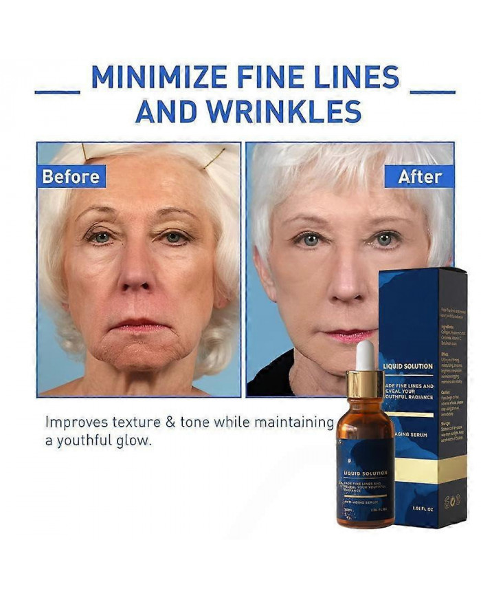 Réduction Liquide Des Rides Pour Le Visage Et Le CouEssence Pour Peau Délicate, Essence Anti-rides Et Anti-Ridules