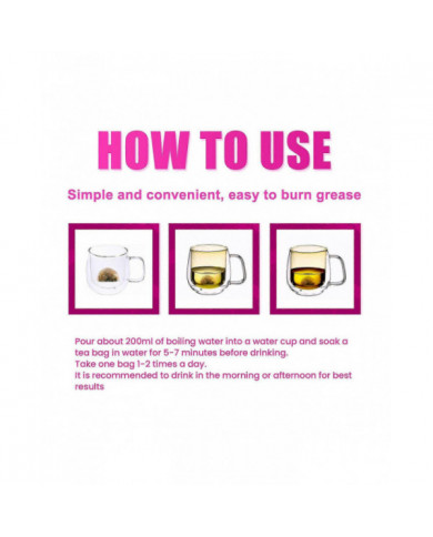 Thé amincissant détox Perdre rapidement du poids Thé amincissant pour le corps pour les hommes Femmes Perdre du poids