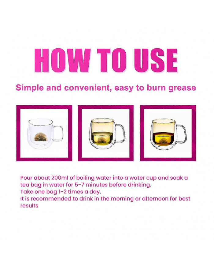 Thé amincissant détox Perdre rapidement du poids Thé amincissant pour le corps pour les hommes Femmes Perdre du poids