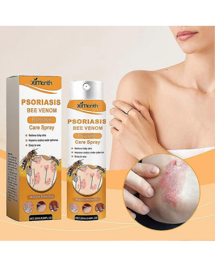 Spray de venin d’abeille pour psoriasis Liquides de soins corporels anti-démangeaisons portables pour tous les [...]