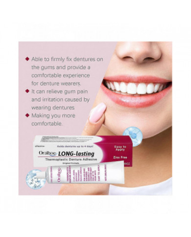 1-3pcs adhésif thermoplastique pour prothèses dentaires Lasting Super Hold Crème adhésive pour prothèses dentaires [...]