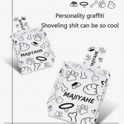 Dog Waste Cleaner With Bag Portable Poop Scooper Disposable Cardboard Scoops