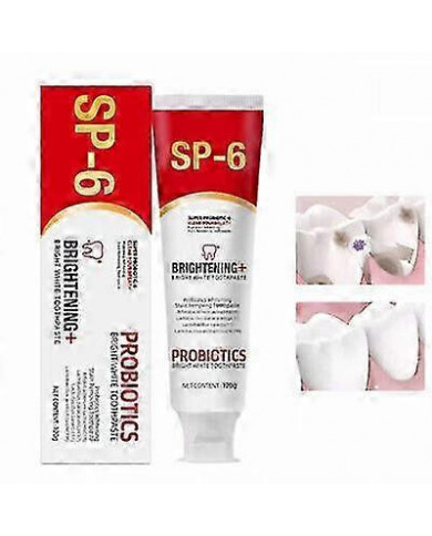 1-3X Sp-6 Dentifrice éclaircissant probiotique, dentifrice de soin nettoyant en profondeur