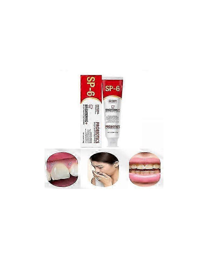 1-3X Sp-6 Dentifrice éclaircissant probiotique, dentifrice de soin nettoyant en profondeur