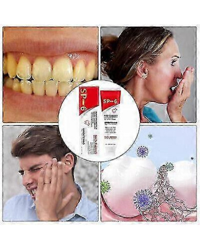 1-3X Sp-6 Dentifrice éclaircissant probiotique, dentifrice de soin nettoyant en profondeur