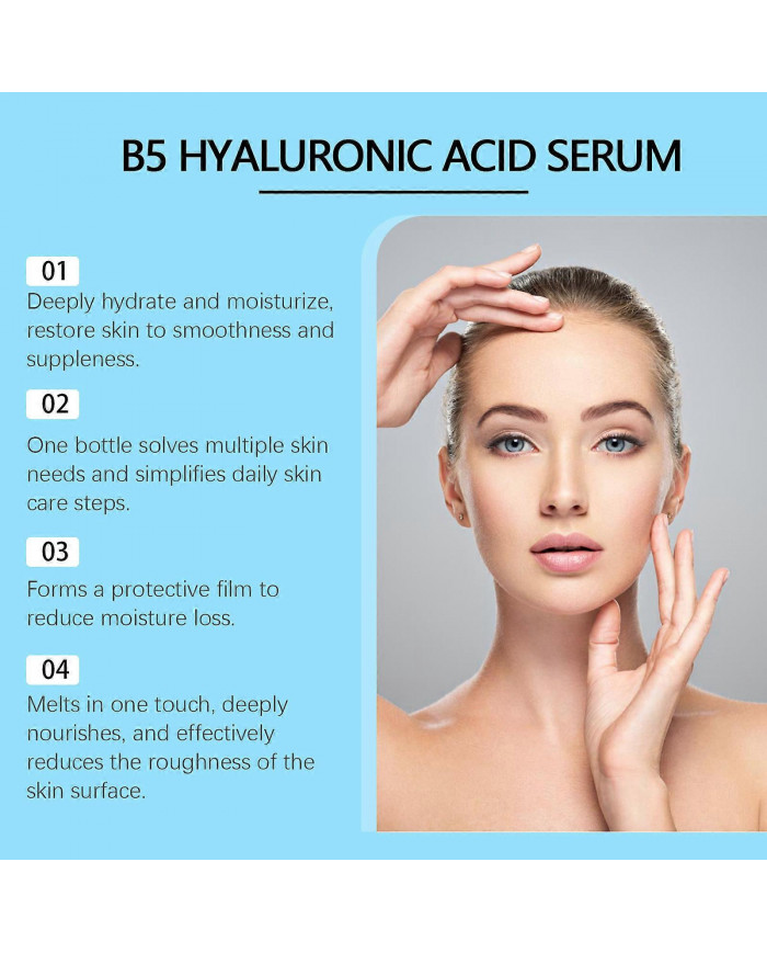 Sérum à l’acide hyaluronique B5, Sérum Hyalu B5, Sérum à l’acide hyaluronique pour le visage avec vitamine B5, [...]