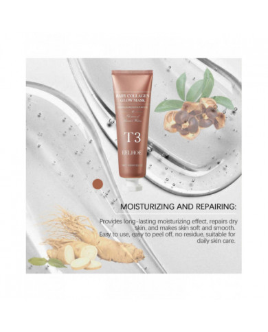 T3 Baby Collagen Glow Mask - Masque facial Soin de la peau pour anti-âge, anti-âge, pores infusés de Reallagen, [...]
