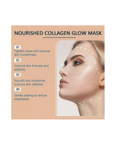 T3 Baby Collagen Glow Mask - Masque facial Soin de la peau pour anti-âge, anti-âge, pores infusés de Reallagen, [...]
