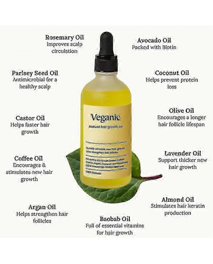 Huile de croissance des cheveux naturelle végétalienne, huile de croissance des cheveux végétalienne, huile [...]