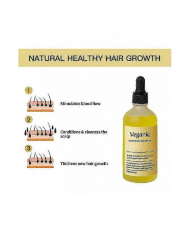 Huile de croissance des cheveux naturelle végétalienne, huile de croissance des cheveux végétalienne, huile [...]