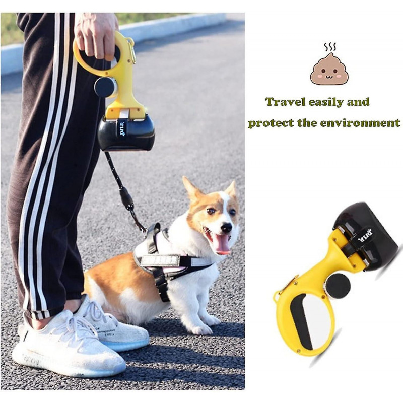 Pelle à crottes de chien, pelle à crottes de chien portable pour grands et petits chiens, nettoyeur de crottes de [...]