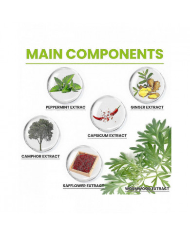 Patchs de soulagement de la douleur au genou, patchs de chaleur du genou, plâtre cervical du genou chauffant [...]