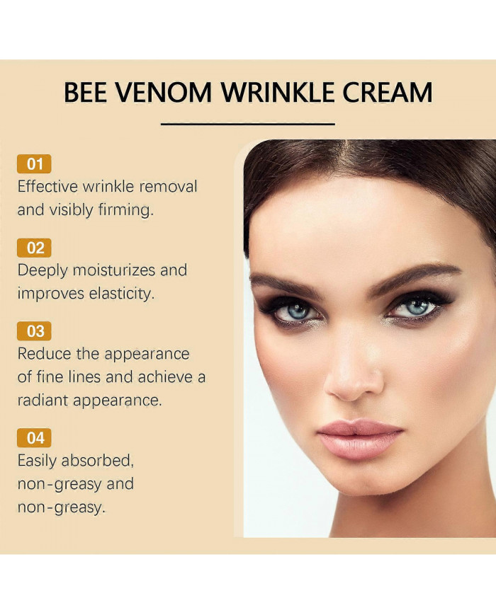 Crème anti-rides au venin d’abeille, Crème anti-rides au venin d’abeille, Crème raffermissante au venin d’abeille, [...]