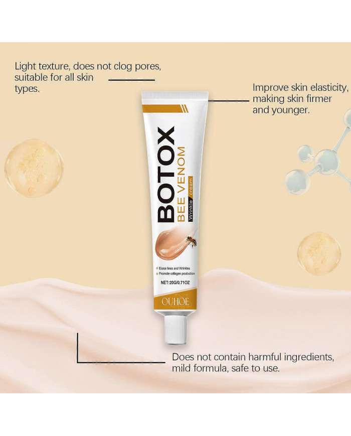 Crème anti-rides au venin d’abeille, Crème anti-rides au venin d’abeille, Crème raffermissante au venin d’abeille, [...]