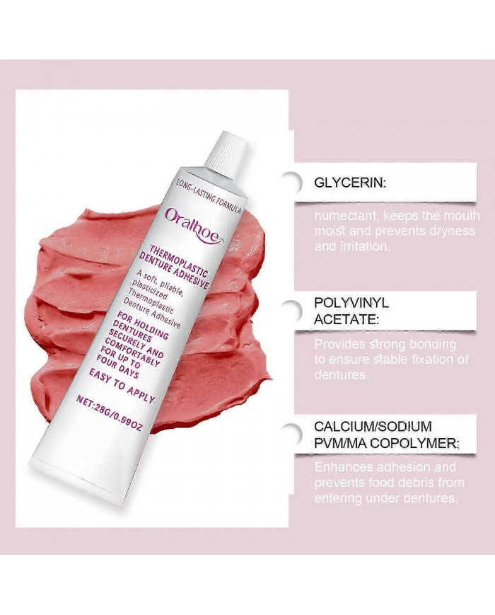 Adhésifs pour prothèses dentaires, adhésif thermoplastique pour prothèses dentaires pour le réajustement et le [...]