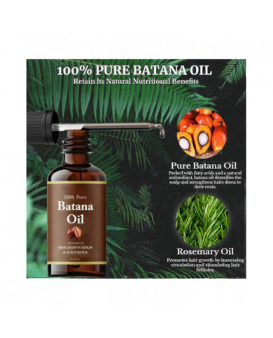 2x Huile Batana au romarin pour la croissance des cheveux - Nourish Scalp Detox For Strong