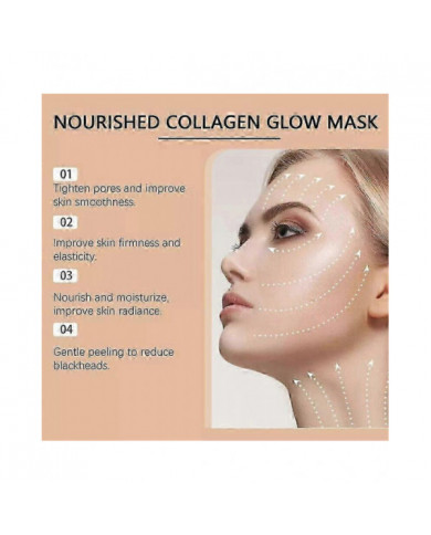 Masque éclat au collagène pour bébé T3,Masque au collagène T3 pour le visage,Peel off au collagène T3 Ma