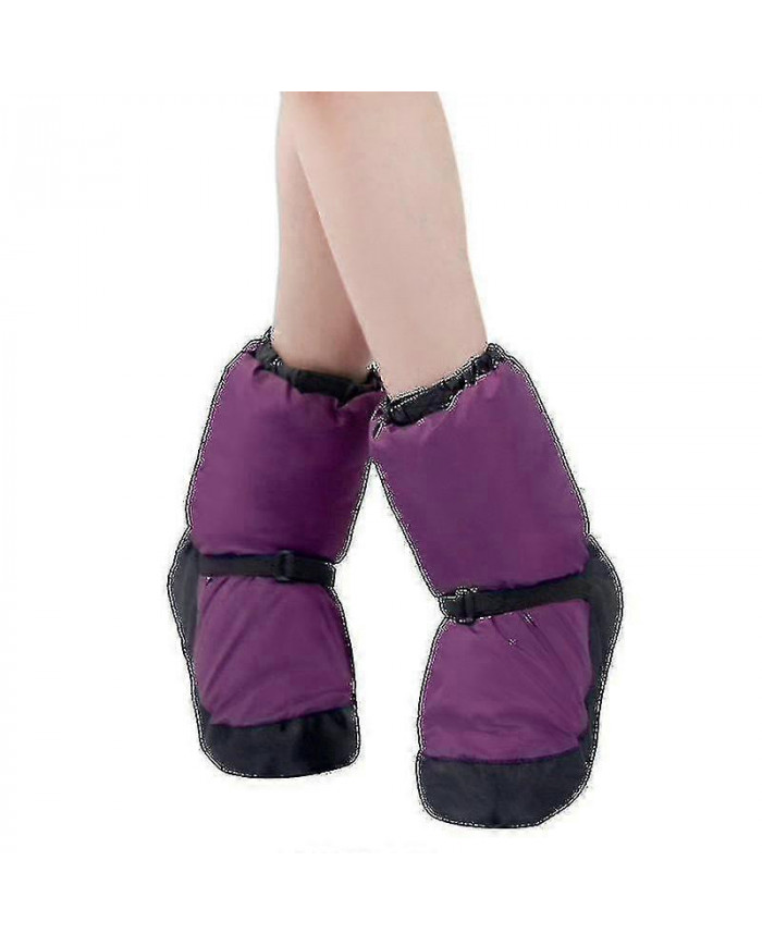 Ballet chaud Chaussures de danse Femmes rembourrées Bottes d'exercice courtes Chaussures en coton