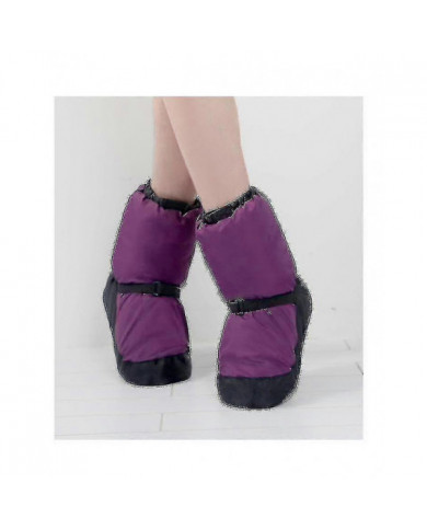 Ballet chaud Chaussures de danse Femmes rembourrées Bottes d'exercice courtes Chaussures en coton