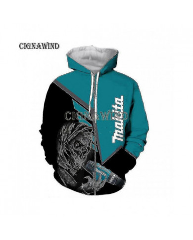 New Arrival Hoodie Hommes / femmes Makita 3d Print Sweats Sweatshirts Casual Harajuku Style Streetwear Tops