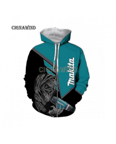 New Arrival Hoodie Hommes / femmes Makita 3d Print Sweats Sweatshirts Casual Harajuku Style Streetwear Tops
